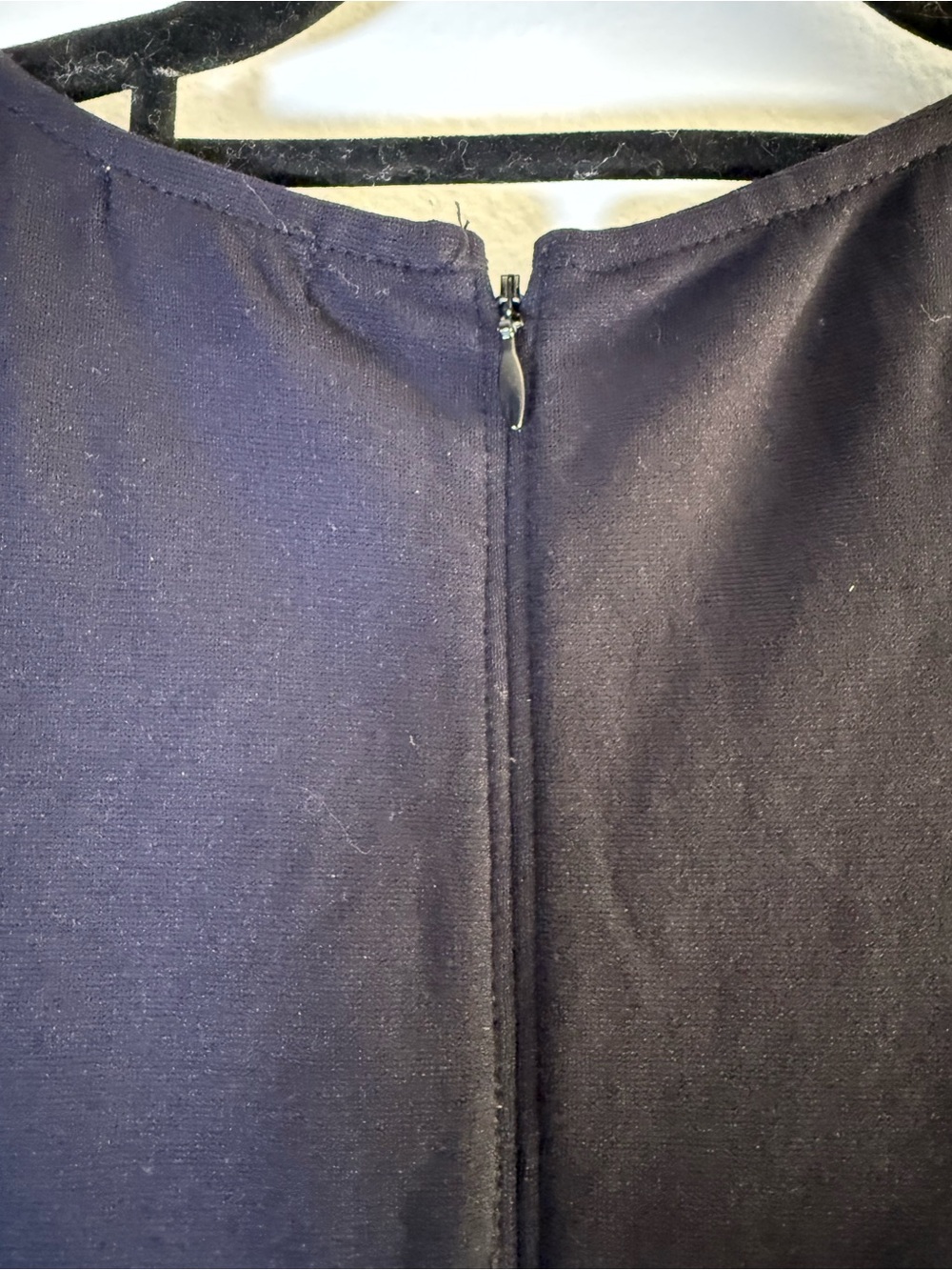 J. Crew Sleeveless Navy Blue Midi Dress with Subtle Banding - Picture 3 of 5